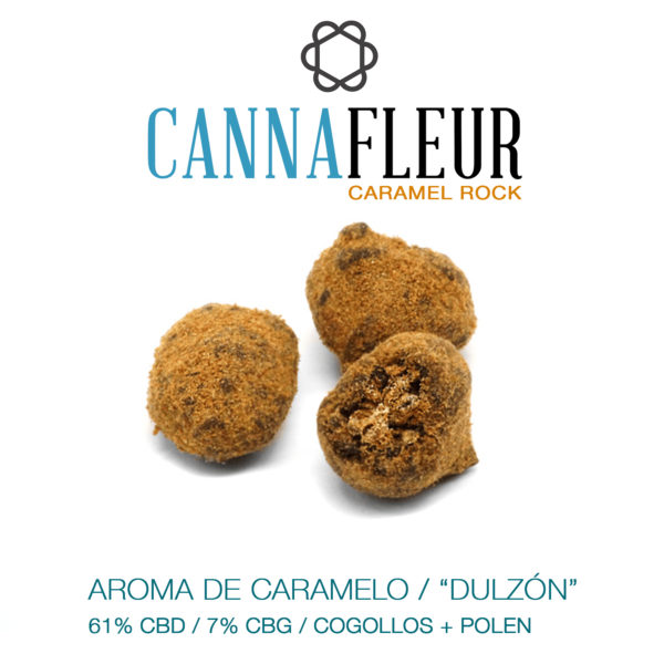 Cannafleur Caramel Rock 61% CBD Cogollo + Polen - Desde 6€/gr